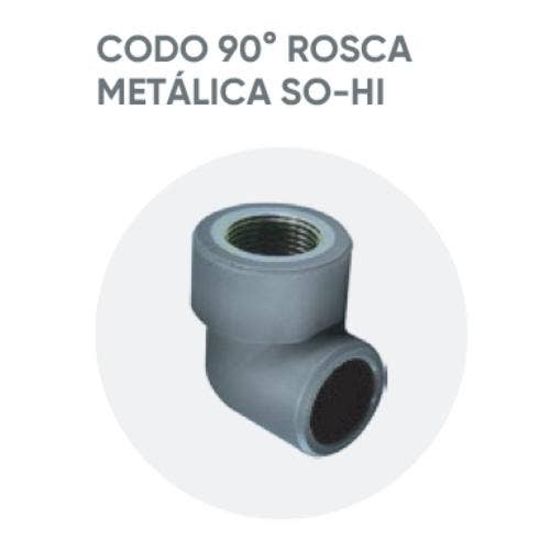 Codo PPR 25mm x ¾" x 90° So-Hi Vinilit