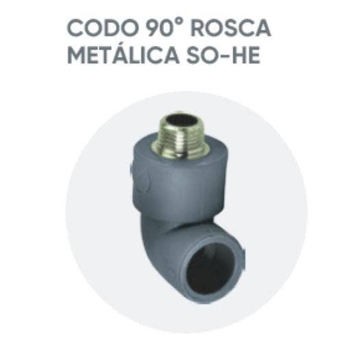 Codo PPR 20mm x ½" x 90° So-He Vinilit