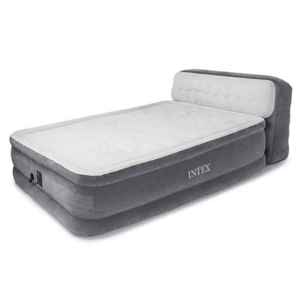 Colchón Inflable Queen Con Cabecera 152x236x86 Intex