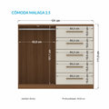 Cómoda Málaga 2.5 Jatoba/ Arena Onessta