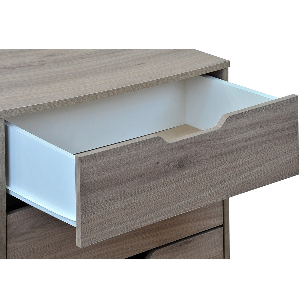 Comoda 3 Caj Misuri Roble Mobikit (sin Armar)