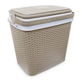 Nevera Ratan Taupe 35 Lts Canales