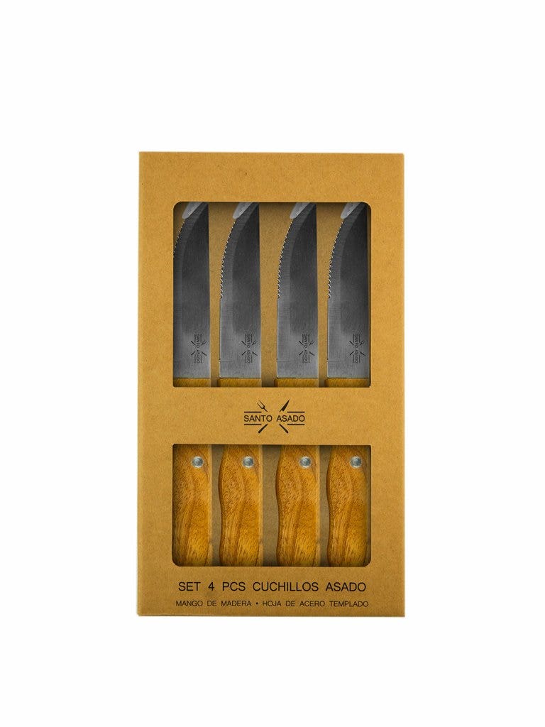 Set 4 Cuchillos Asado Lyn Deco Express