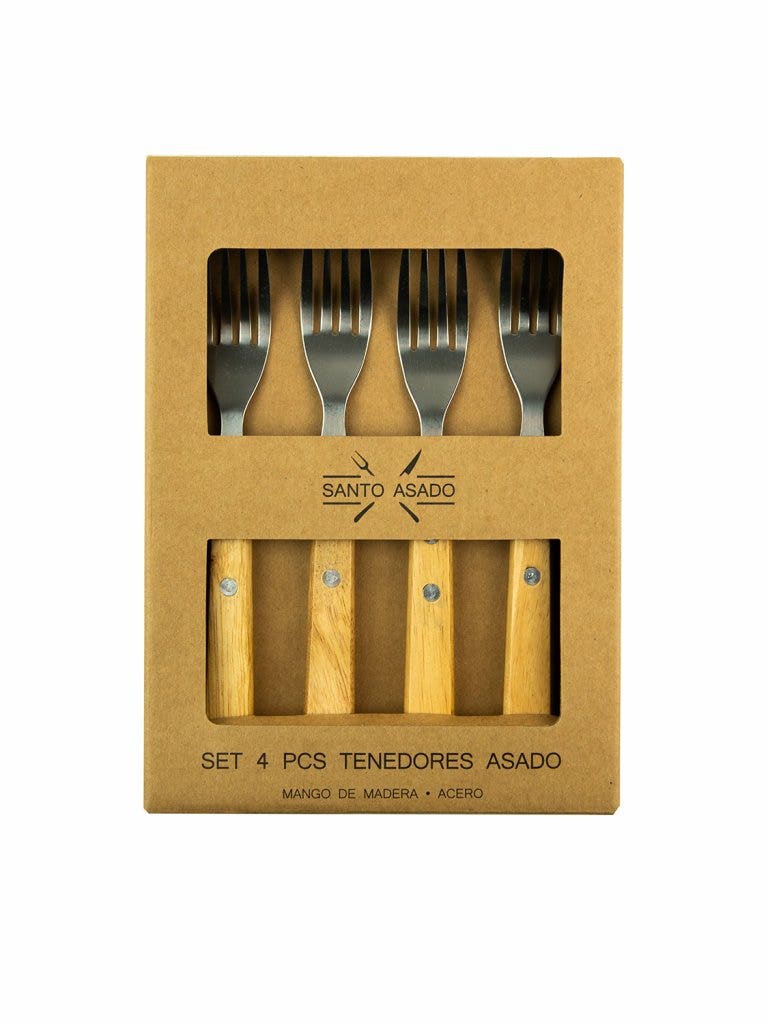 Set 4 Tenedores Asado Lyn Deco Express