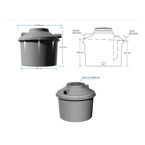 Desgrasador 500 Lt Infraplast