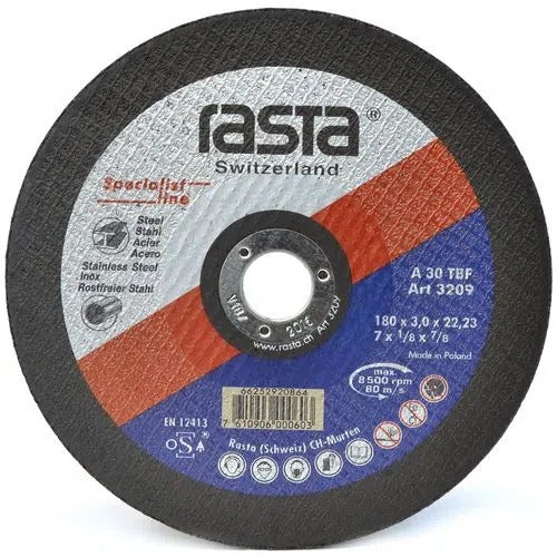 Disco Corte Acero Inoxidable 7" Rasta