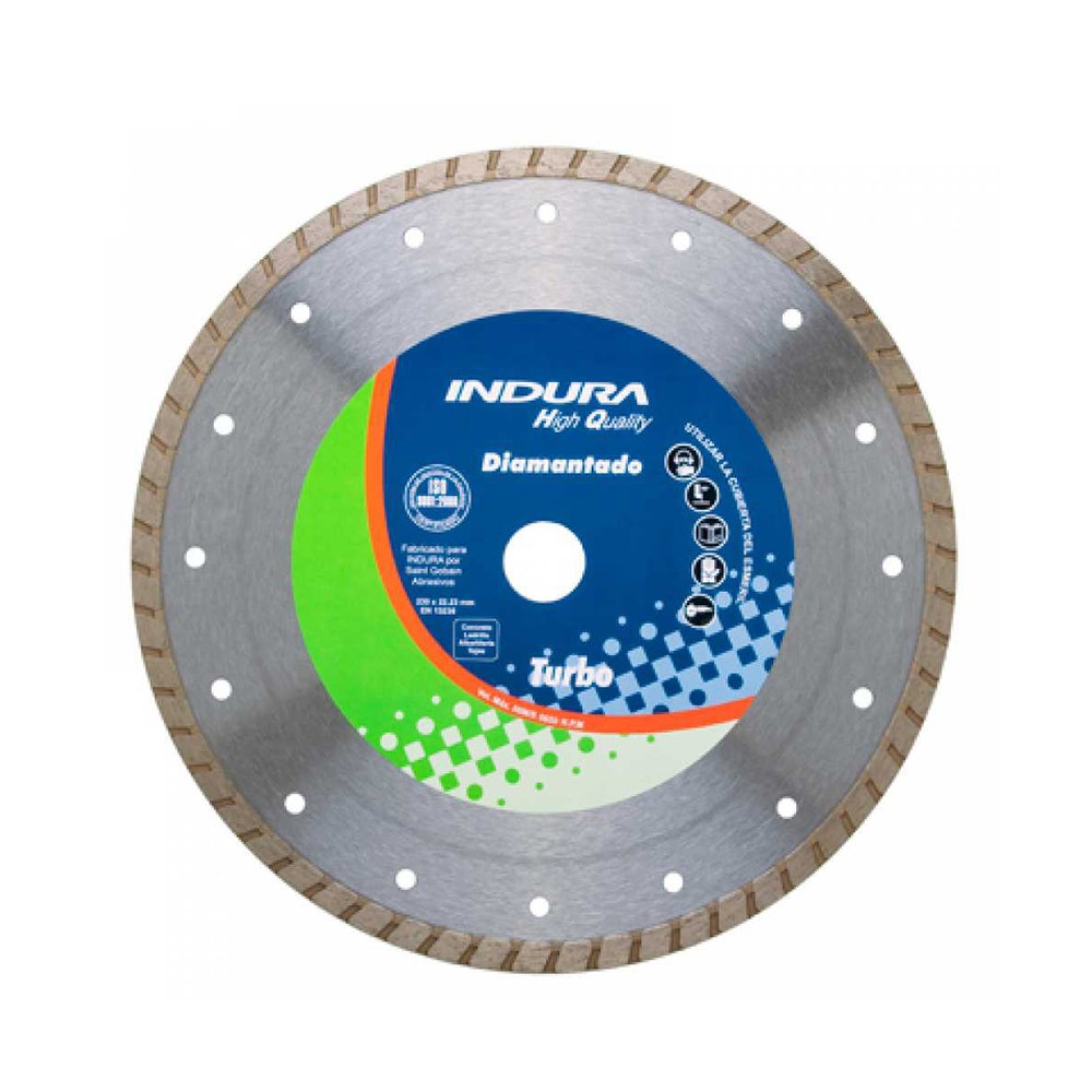 DISCO DIAMANTADO TURBO 41/2" INDURA