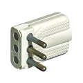 Enchufe Volante Macho 10a Con Tierra Blanco Bticino