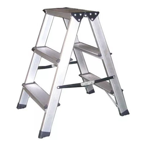 Escalera Piso Alum.3 Peld 150kg 56cm