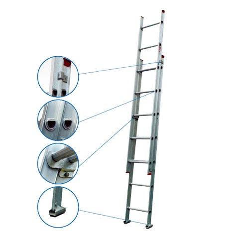 Escalera Telescópica 14 Peldaños 3.46mt Prodalum