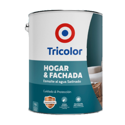 Esmalte Agua Hogar/fachada Rojo Colonial Gl Tricol