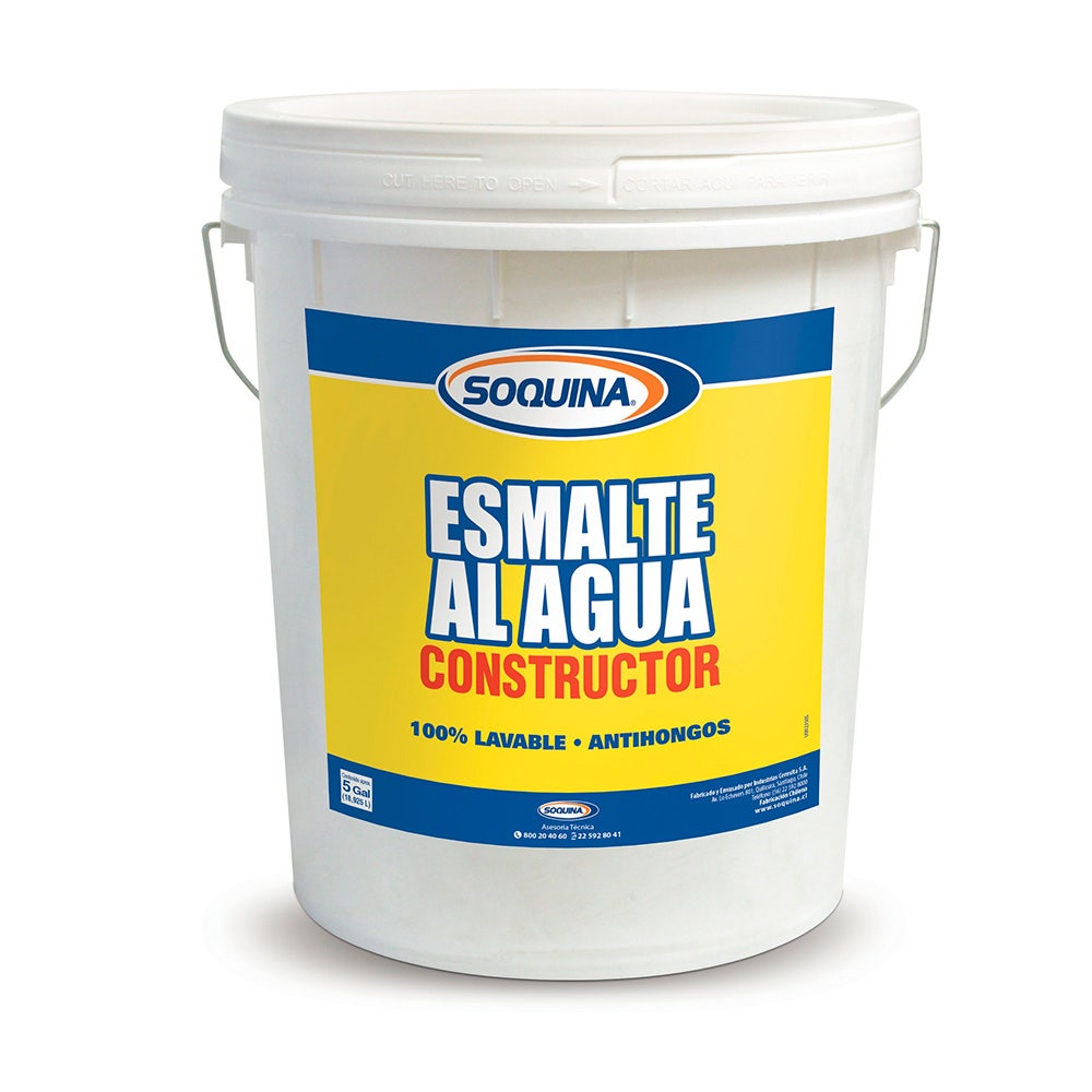 Esmalte Al Agua Constructor Base Blanca Tn-4gl Soquina