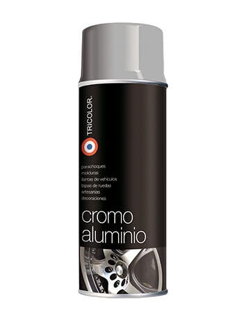 ESMALTE SPRAY CROMO ALUMINIO TRICO