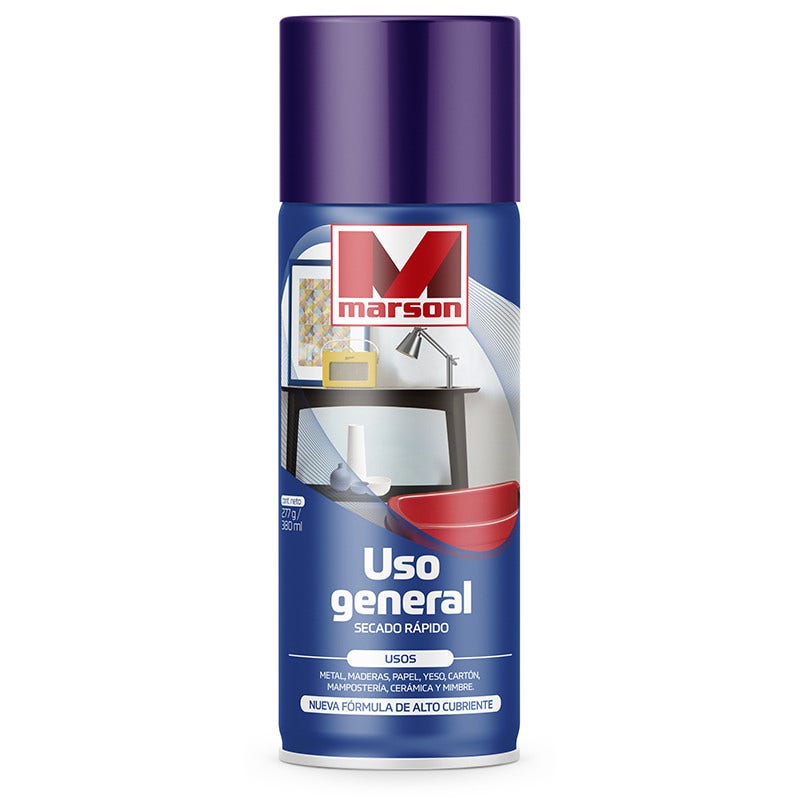ESMALTE SPRAY USO/GRAL MORADO MARSON
