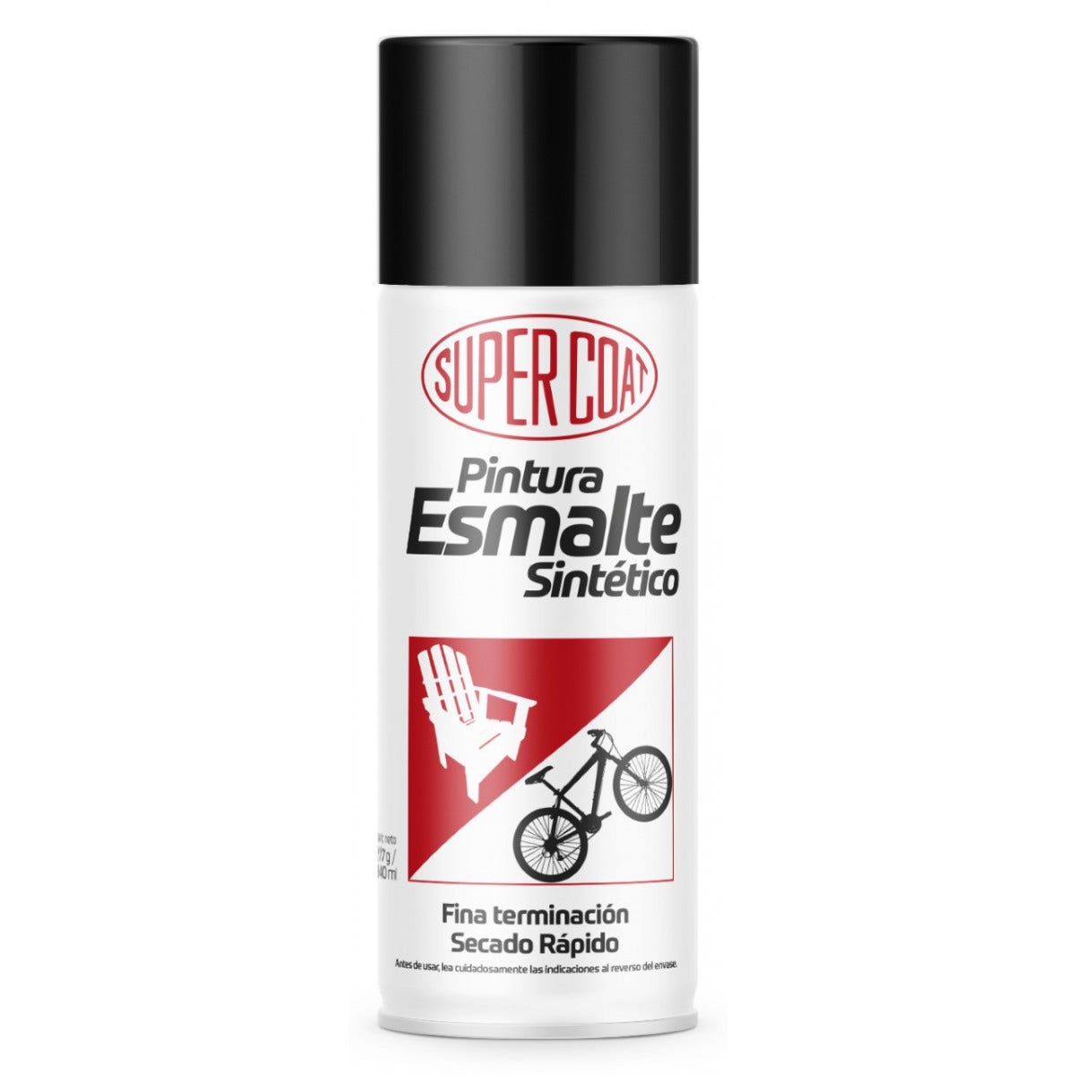 Esmalte Spray Supercoat Negro Sh.will
