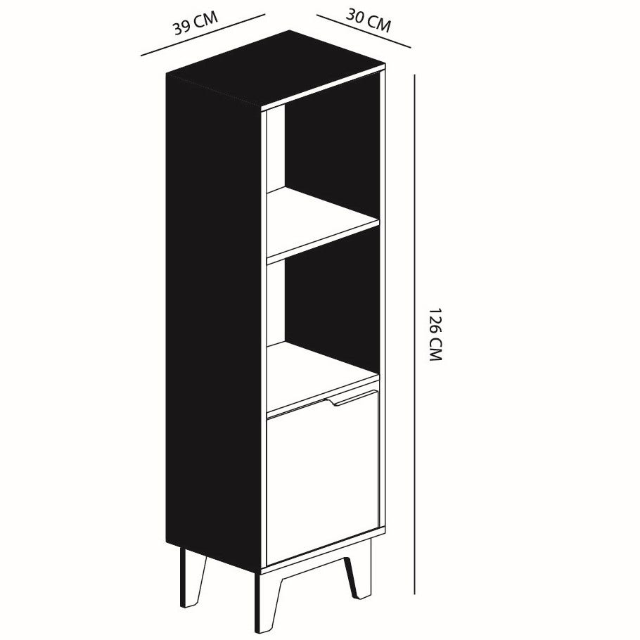 Estante Bremen Carvalo Blanco 1204015 Mobikit