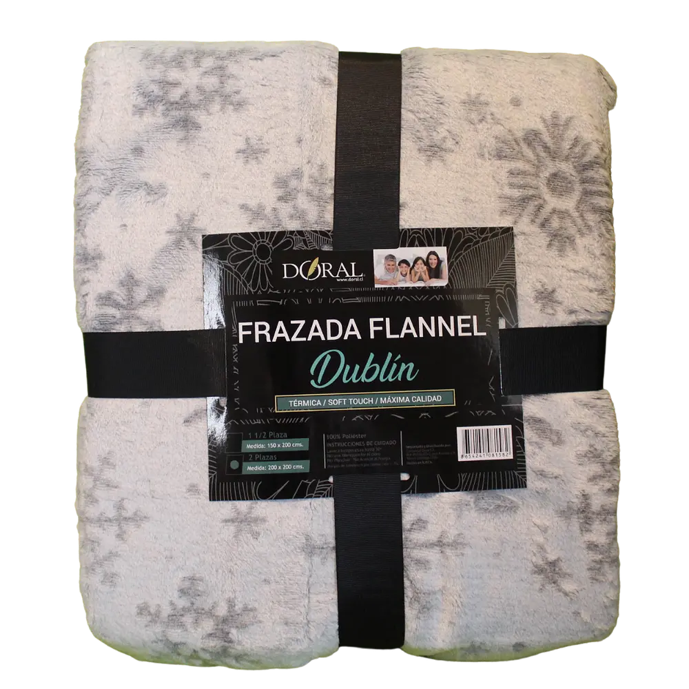 Frazada Flannel Estampada Dublin 1.5 Pl Doral