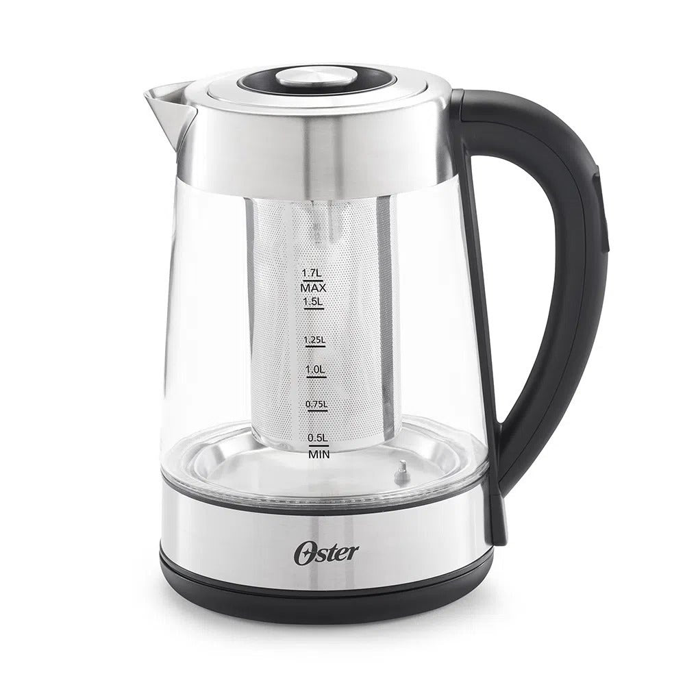 Hervidor De Vidrio 1.7 L Con Canasta Infusión Oster