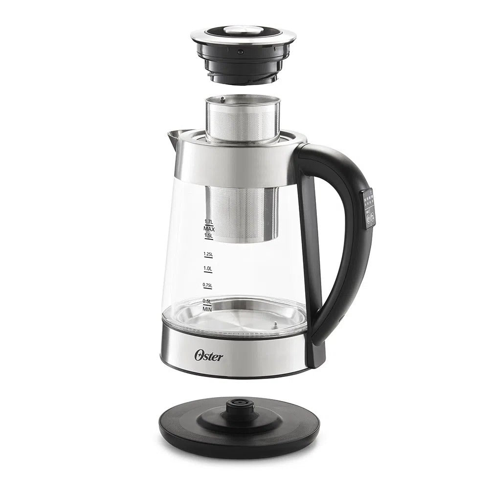 Hervidor De Vidrio 1.7 L Con Canasta Infusión Oster