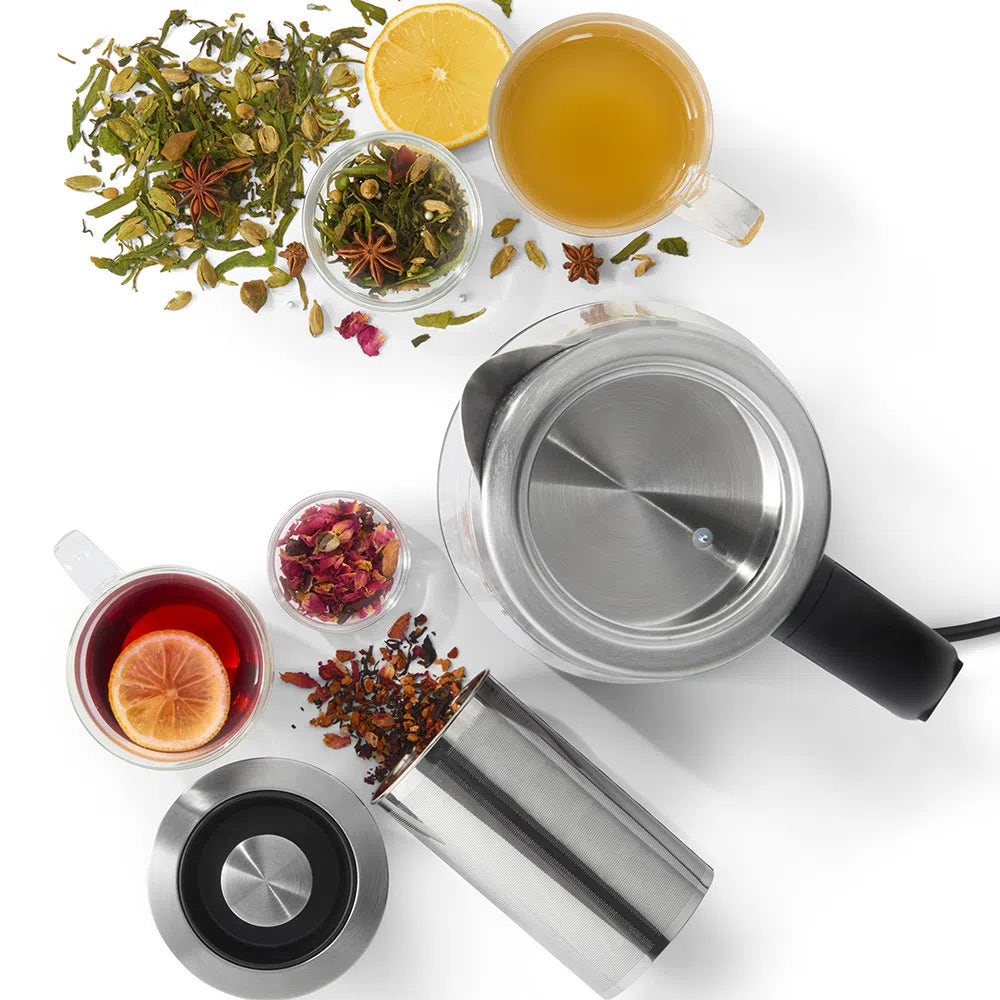 Hervidor De Vidrio 1.7 L Con Canasta Infusión Oster