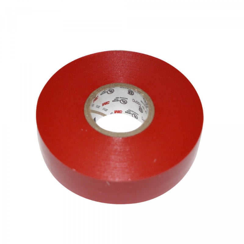 Huincha Aisladora 35 Rojo 3/4x20mx7mils 3m