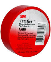 Huincha Aisladora 1500 Rojo 18mm X 10 Mt 3m