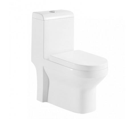 Juego Wc Piece Elongado Vitoria 20cm Con Asiento