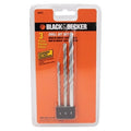 Juego Brocas Concreto 3pzas Black Decker (8-6-4 Mm)