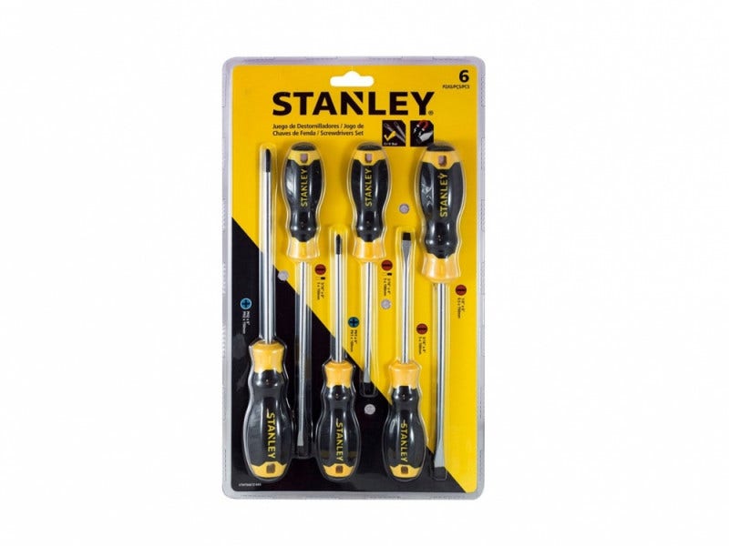 Juego Destornilladores 6 Pzs Basic (66672) Stanley