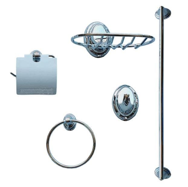 Kit Accesorios 5 Pzs Baño Colomba Taumm