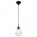Lampara Colgante Tarbes Negro Cobre Eglo