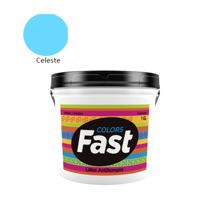 Latex Fast Antihongo Celeste Gl Tricolor