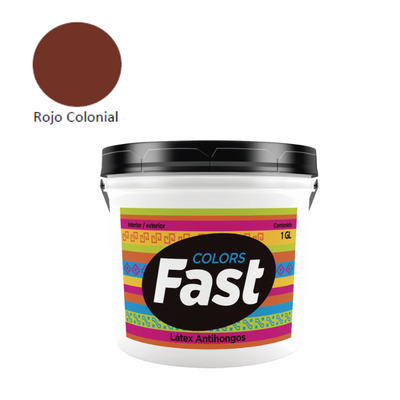 Latex Fast Antihongo Rojo Colonial Gl Tricolor