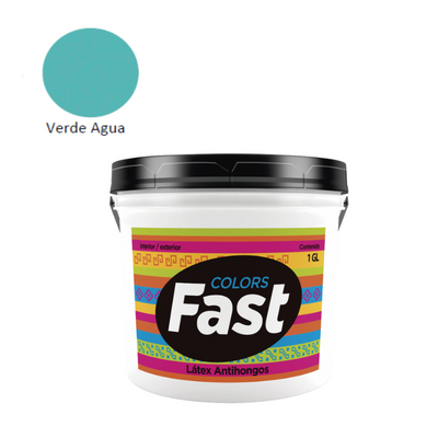 Latex Fast Antihongo Verde Agua Gl Tricolor