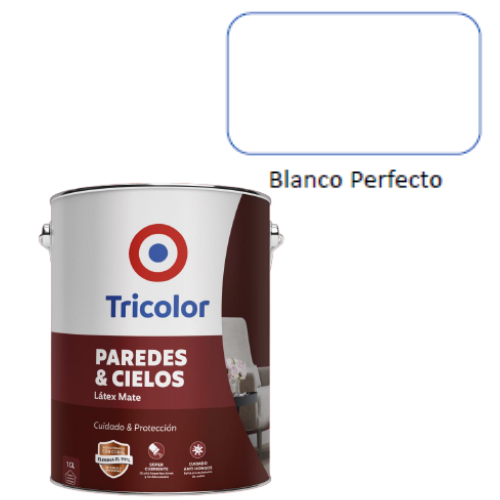 LATEX PAREDES/CIELO BLANCO PERFECTO 900ML TRICOLOR