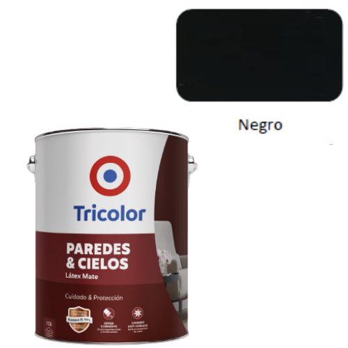 Latex Paredes Y Cielo Negro Gl Tricolor