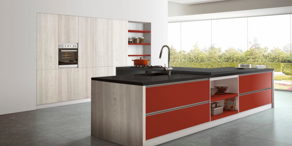 Melamina Rojo 15x1.83x2.5mt Arauco