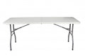 Mesa Plegable 180x74x74 Cm Blanca
