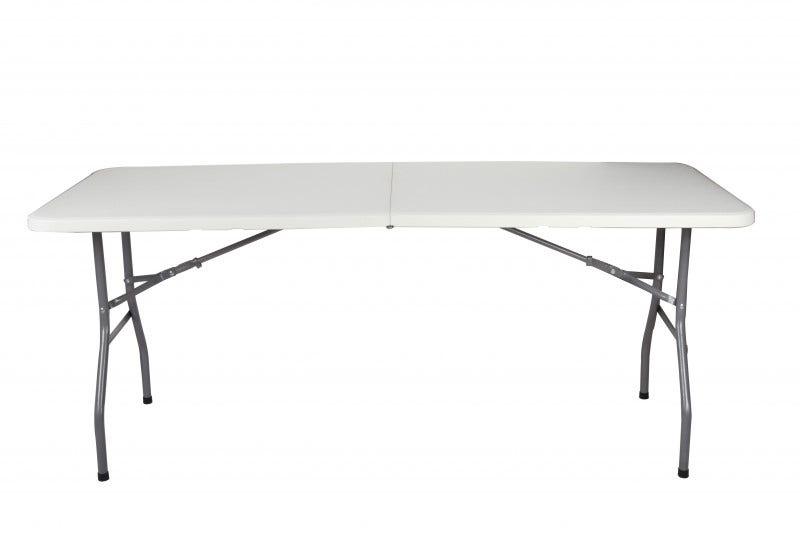 Mesa Plegable 180x74x74 Cm Blanca