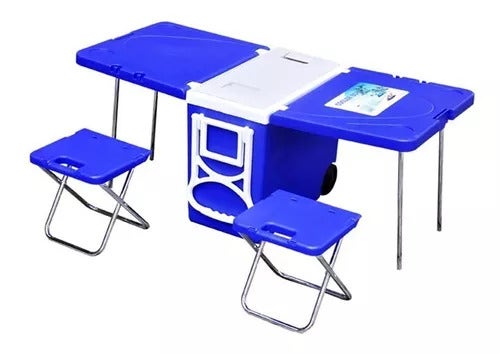 Mesa Cooler 28lt C/pisos Azules