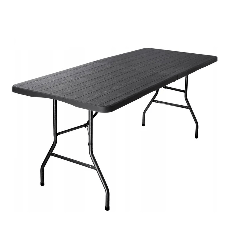 Mesa Plegable 180 X 74 X 74cm Simil Madera