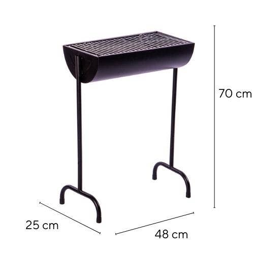 Parrilla 1/2 Tambor 70x25x48cm
