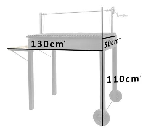 Parrilla Magallanica Rectangular Enlozada Lioi