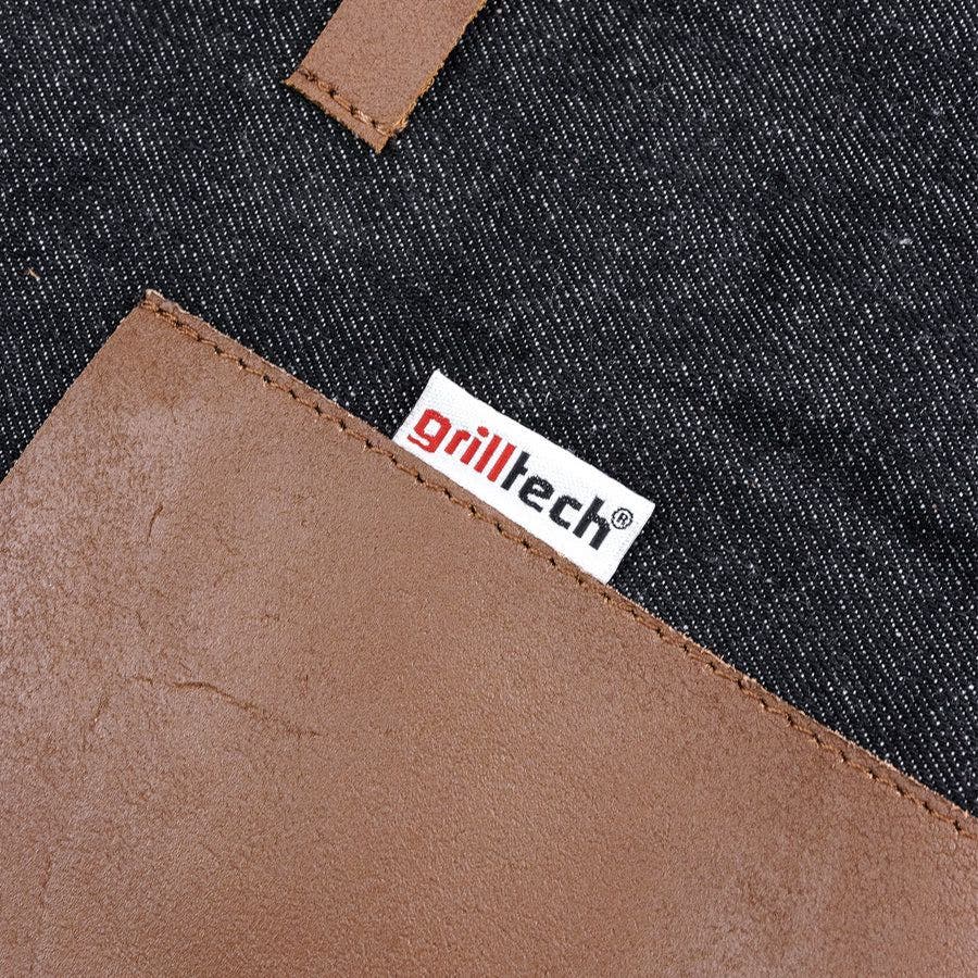Pechera Negra Tela/cuero Grilltech
