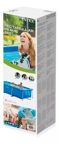28270 Piscina Estruct Rectan 220x150x60cm Intex