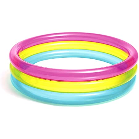 Piscina Inflable 86x25cm Bebé Arcoíris Intex