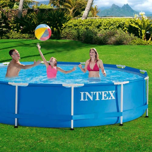 Piscina Redonda Metal Frame 305x76cm Intex