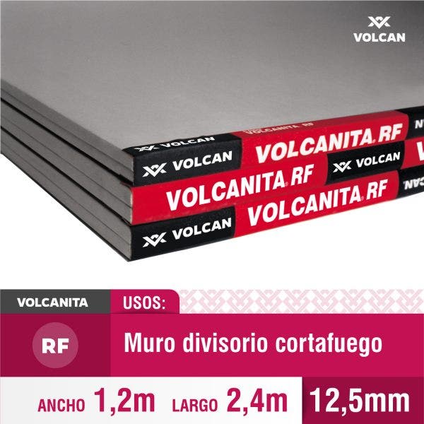 PLACA YESO CARTON RF/BR 12.5 MM 1.20 X 2.40