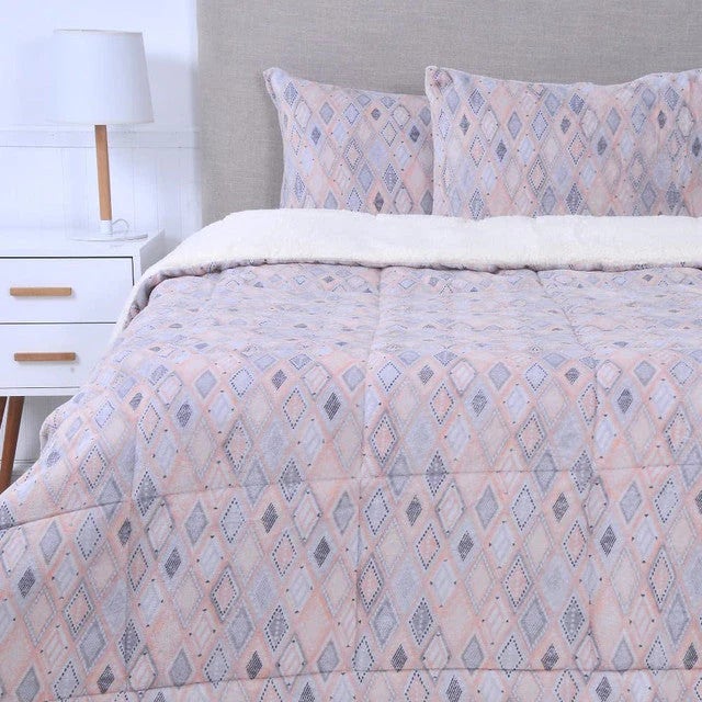 Plumón Coral Print Sherpa 2 Pl Deep Mashini
