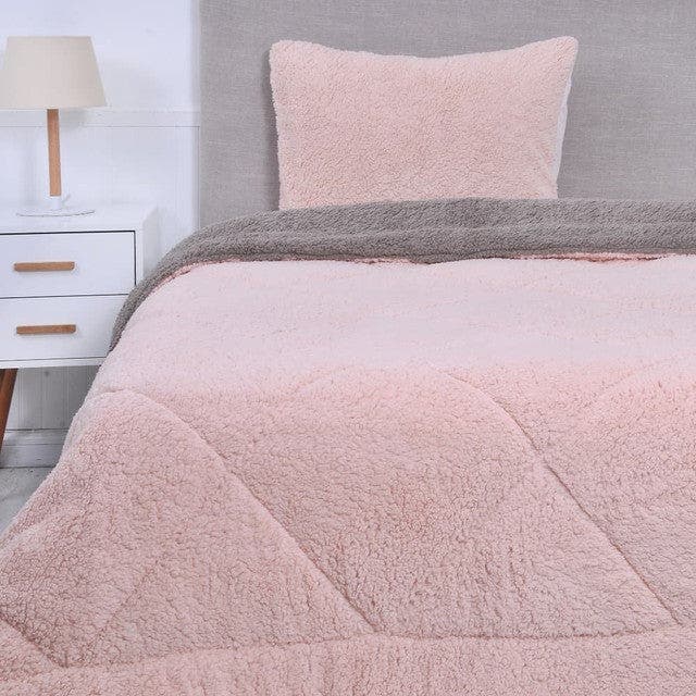 Plumon Sherpa 1.5 Pl Rosa Gris Mashini
